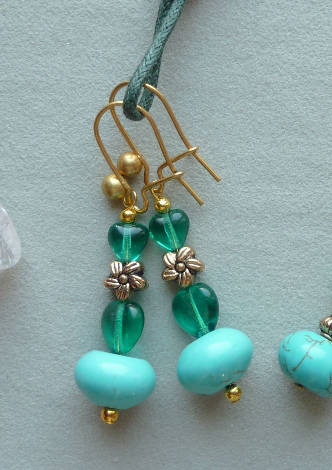 Boucles Turquoise Bo.092