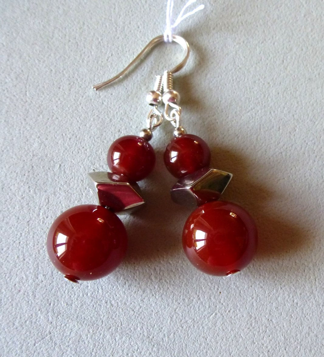 Boucles Cornaline Bo.37