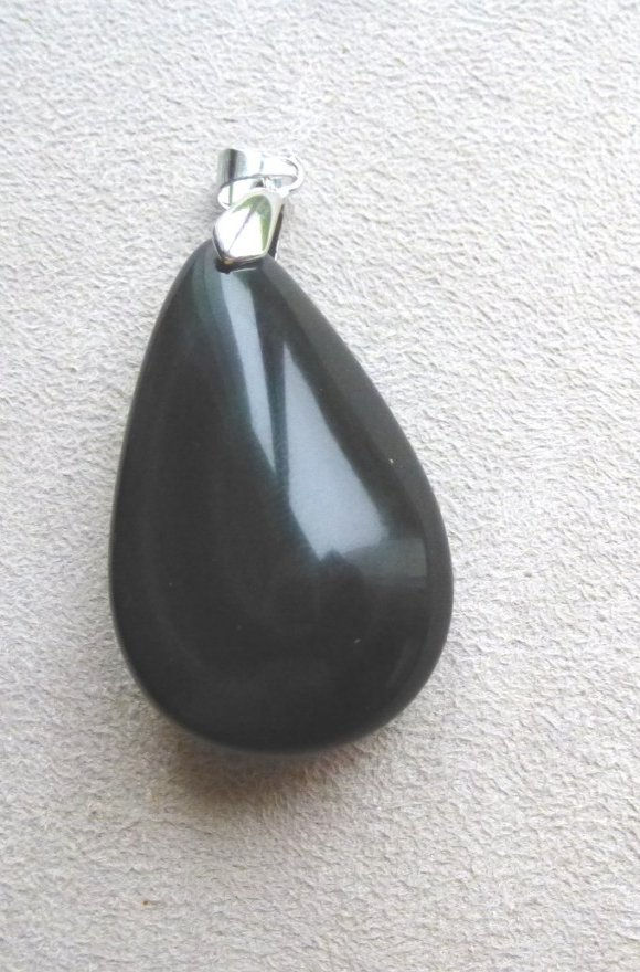 Pendentif Obsidienne oeil céleste P.329