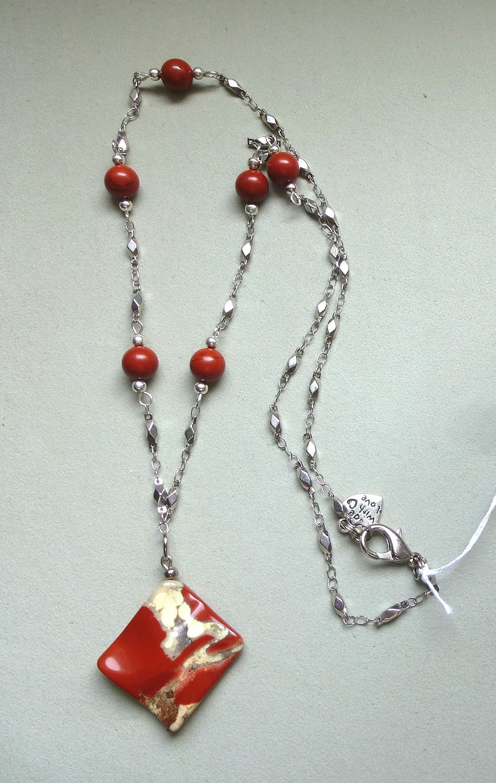 Miniature : Collier Jaspe Rouge C.1213