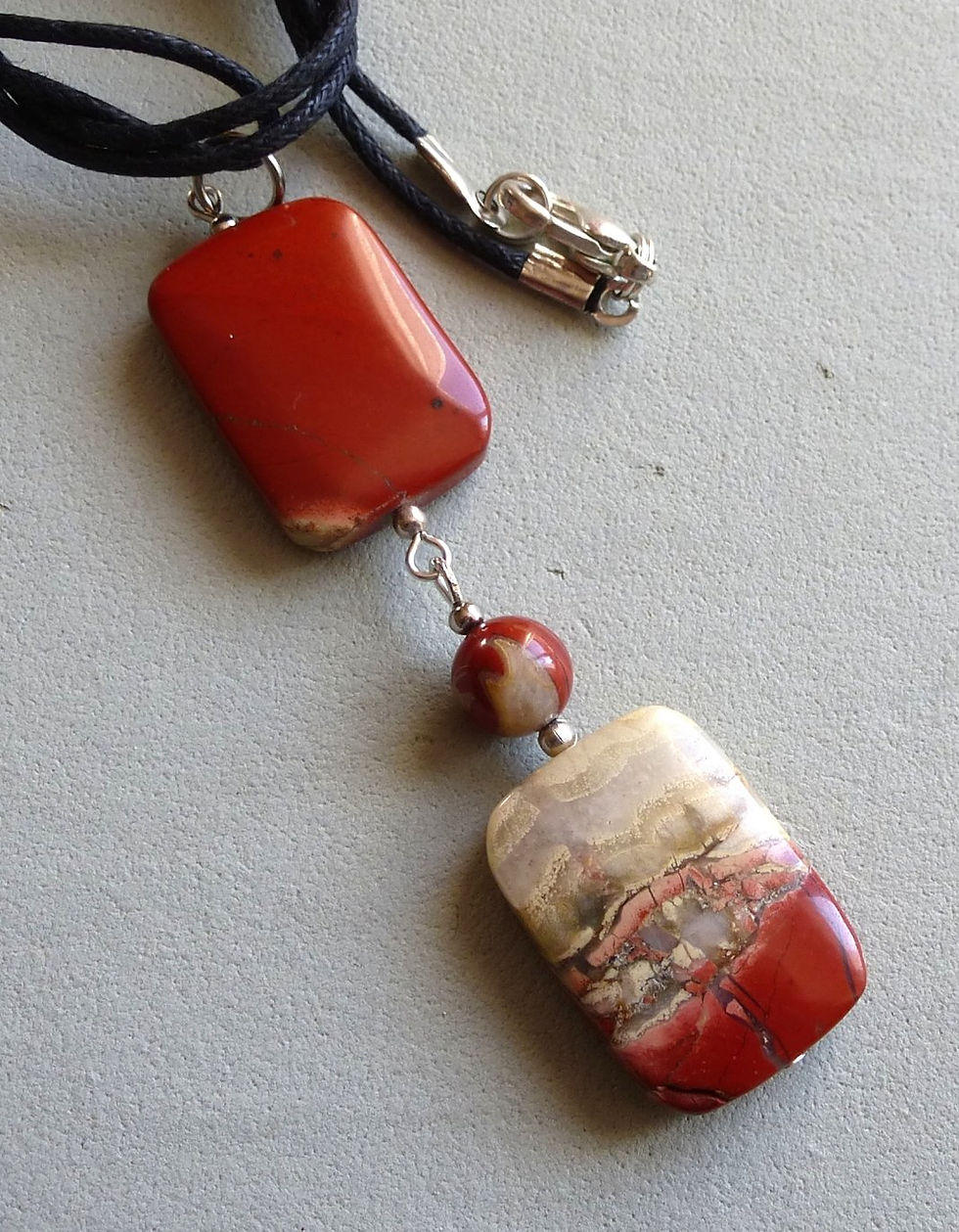 Pendentif Jaspe Rouge P.1502