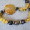 Miniature : Collier Jade Jaune et Calcite C.817