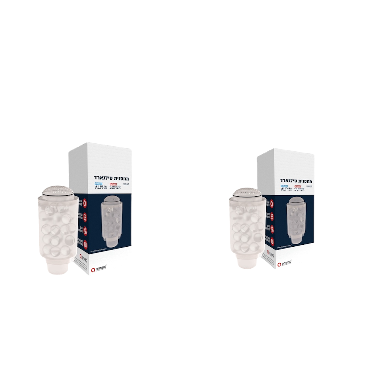 2 יחידות מחסנית סיליפוס למסנן אלפא 3/4 עמיעד