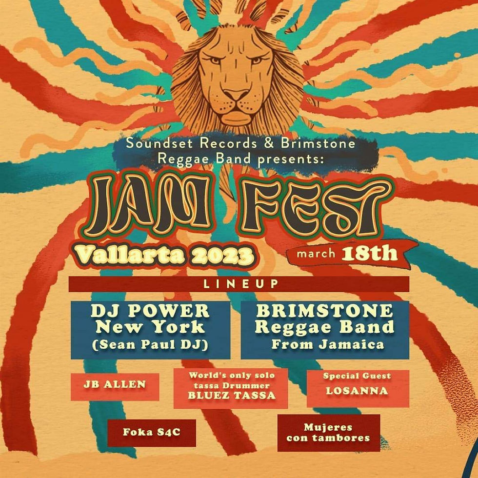 Jam Festival Vallarta 2023 un Festival dedicado al Reggae y la música de Jamaica