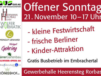 Offener Sonntag in Rorbas 🎉
