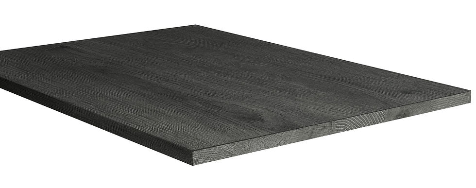 Plateau mélaminé Minnesota Oak chocolat décor bois foncé pour table professionnelle CHR