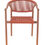 Miniature : Fauteuil Denia terra pour terrasse professionnelle – fauteuil extérieur couleur terracotta en corde tressée et aluminium