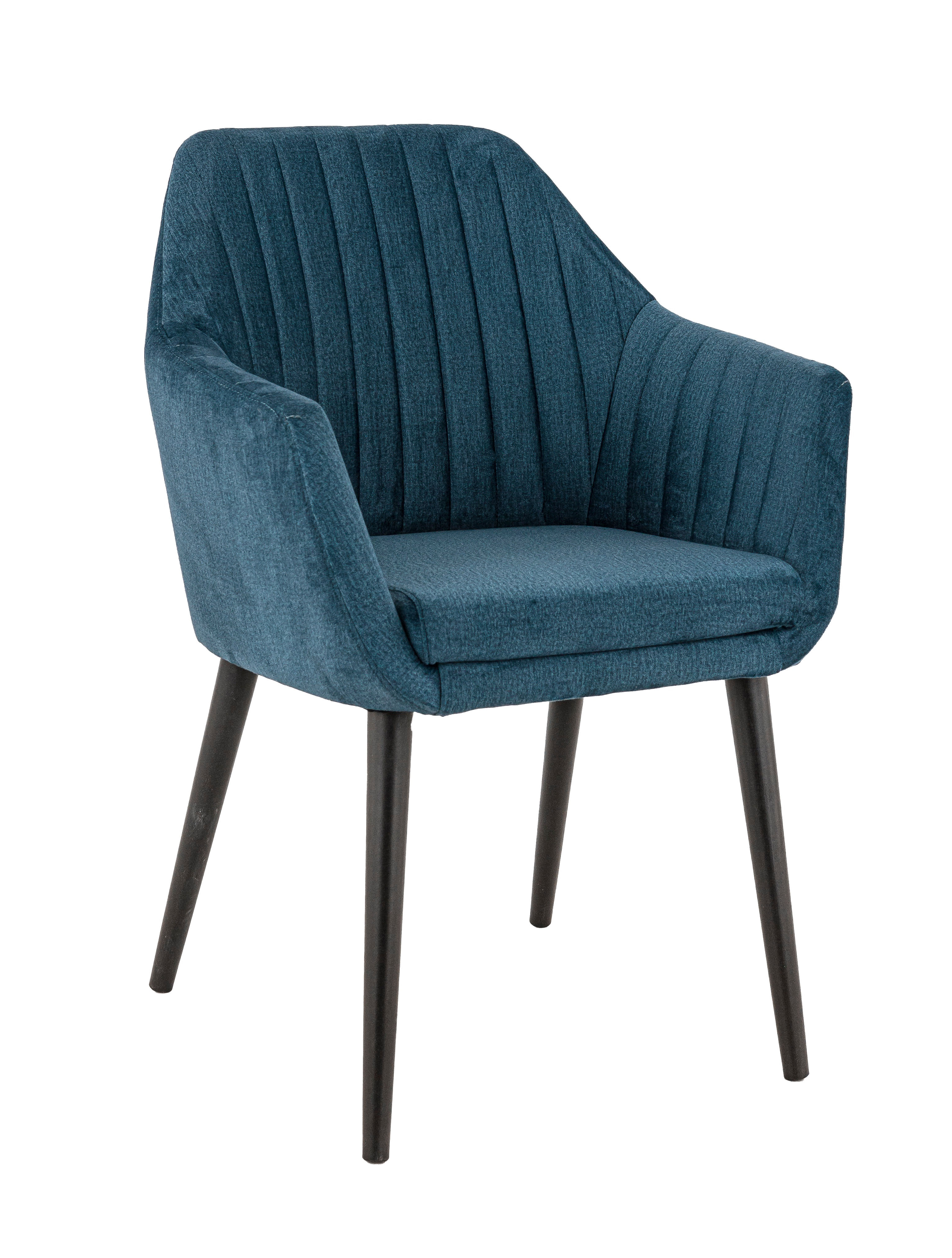 Fauteuil Alfonse bleu pétrol