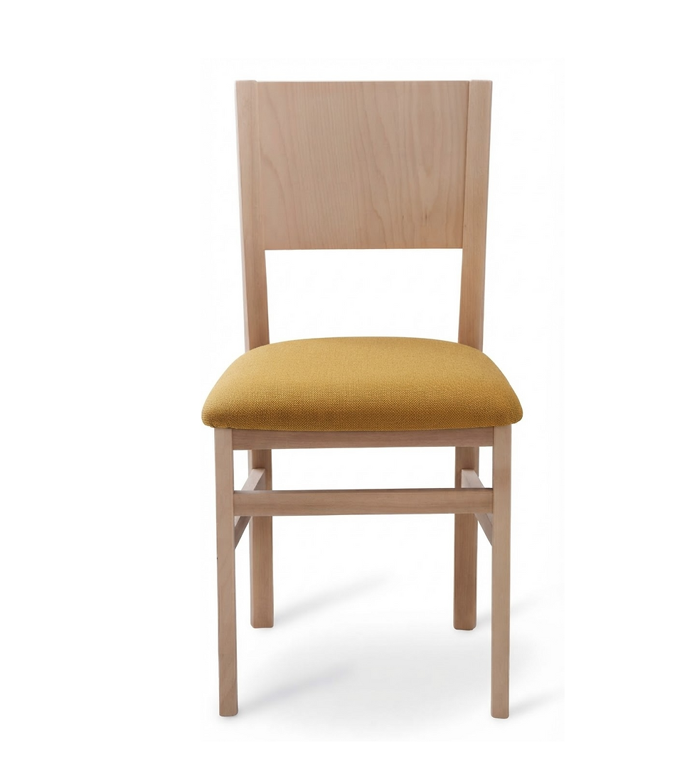 Miniature : Chaise Ávila - pieds hêtre naturel - tissu gava