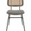 Miniature : Chaise Noelia dossier cannage et assise tissu pour restaurant style naturel et moderne