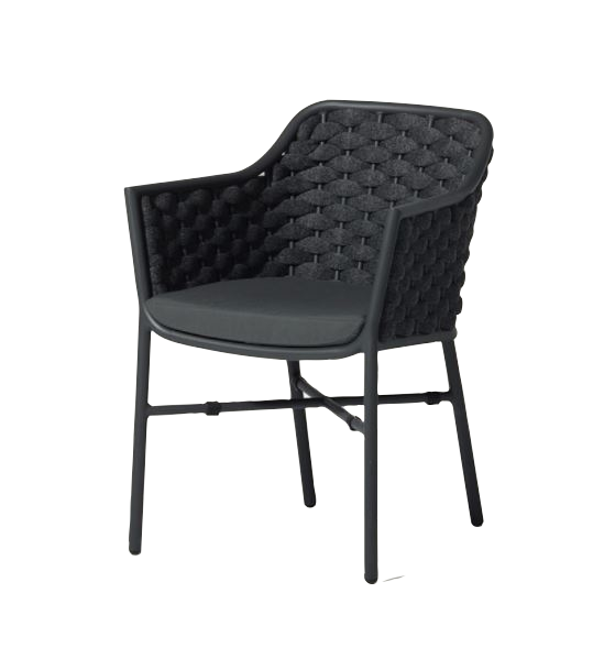 Miniature : Fauteuil Manaë tressage épais beige mobilier terrasse restaurant