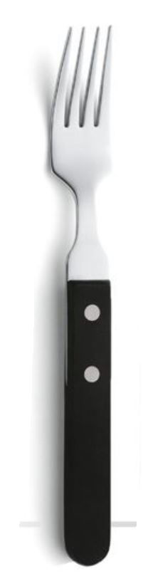 Miniature : ensemble couteau et fourchette steak pizza noir pour restaurant et pizzeria