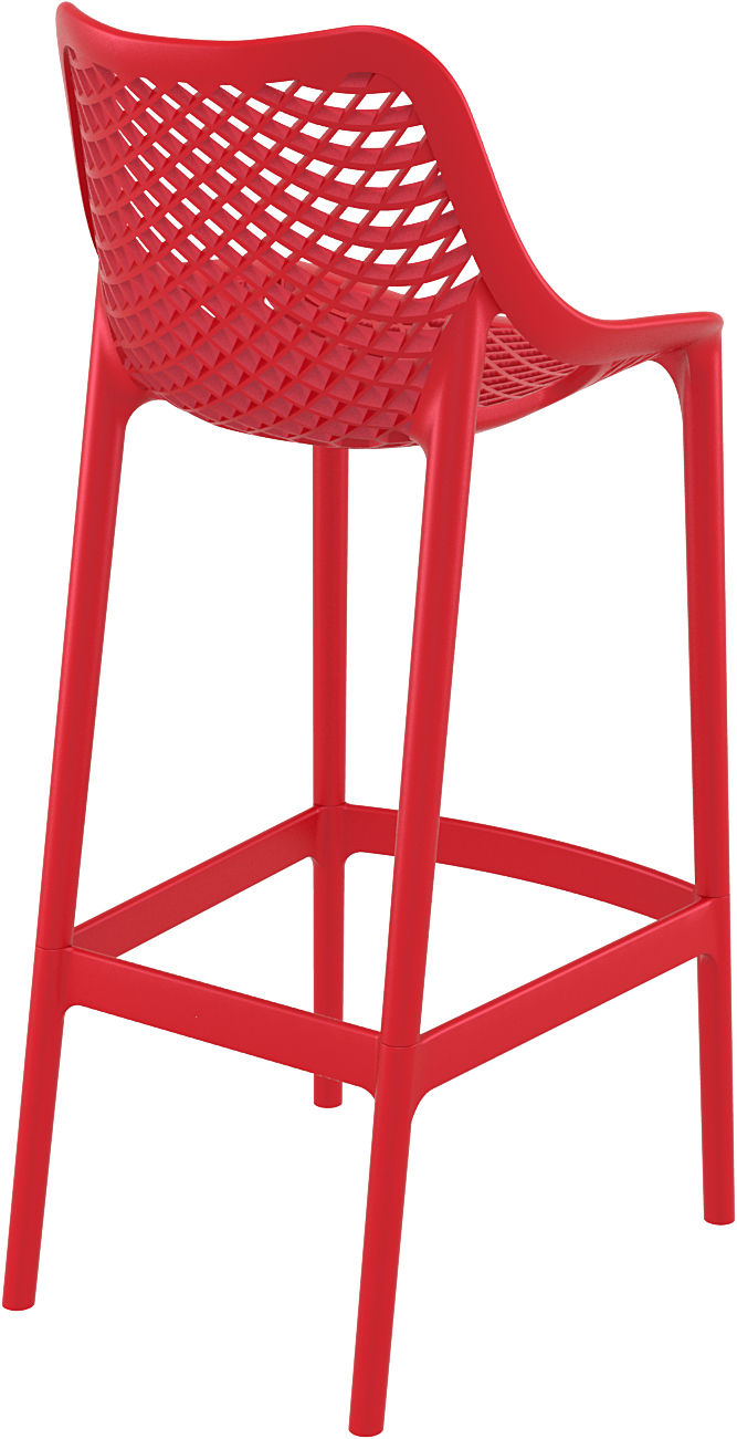 Miniature : Tabouret AIR BAR 75 Monobloc polypropylène Rouge