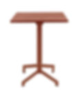 Table Pigalle terra carrée en métal – table extérieure pour terrasse professionnelle