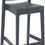 Miniature : tabouret Maya anthracite empilable pour café restaurant – mobilier extérieur CHR