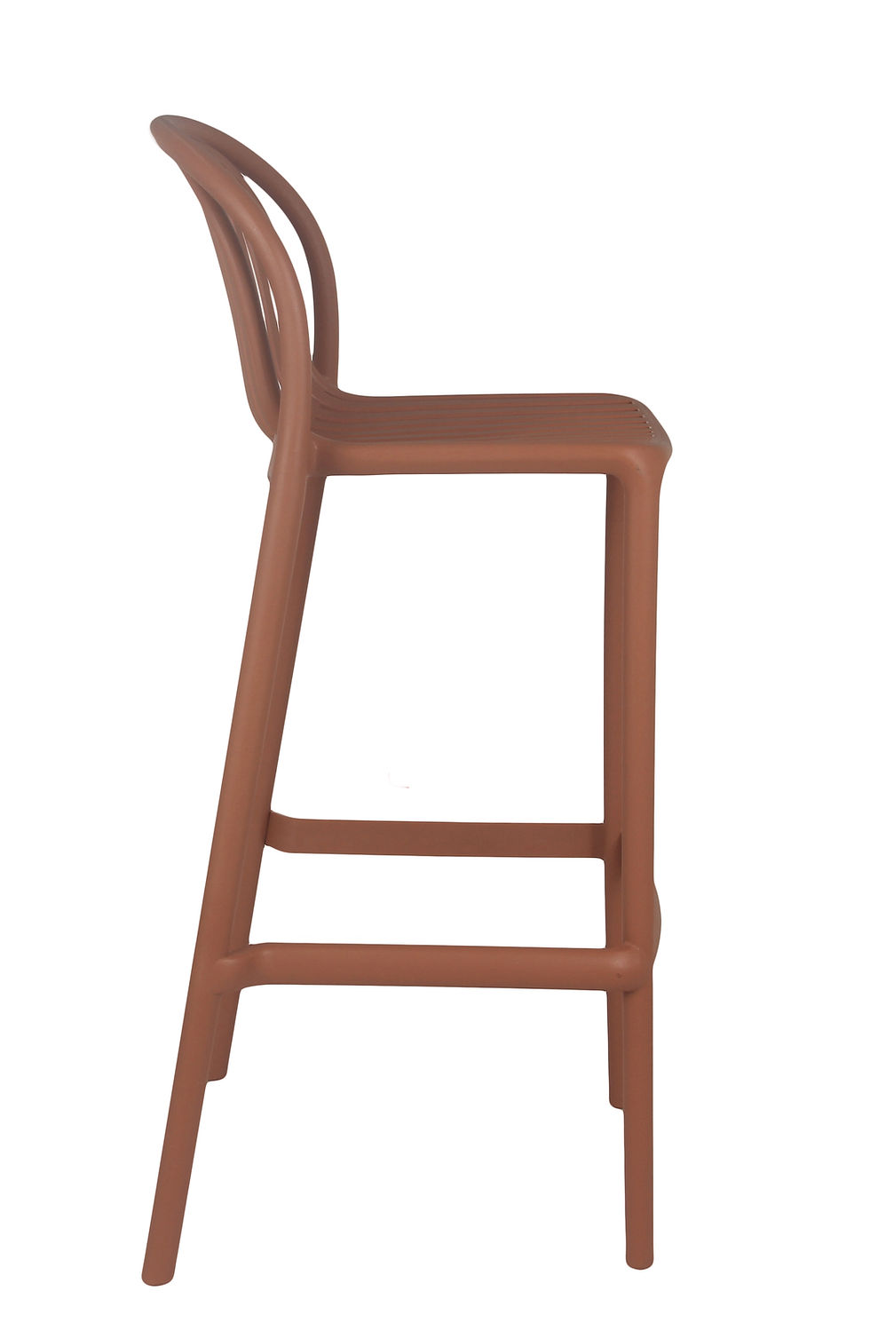 Miniature : Tabouret Oman terra en polypropylène robuste – tabouret extérieur design pour terrasse CHR