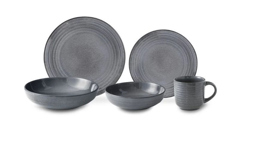 Miniature : assiette professionnelle Flow granit finition minérale pour restaurant et brasserie