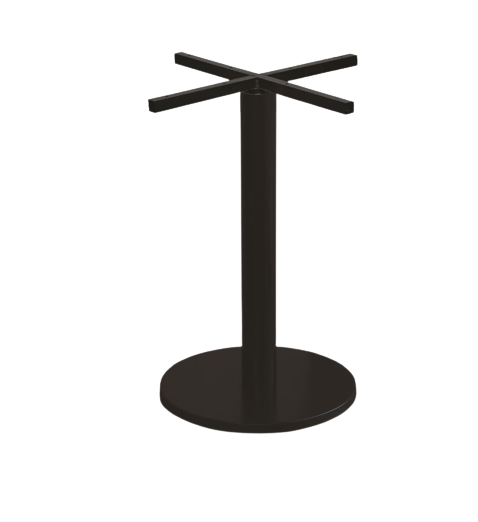 Pied de table Piscis acier pour restaurant – base ronde robuste, mobilier CHR