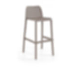 Tabouret Honfleur taupe – tabouret en polypropylène pour terrasse CHR