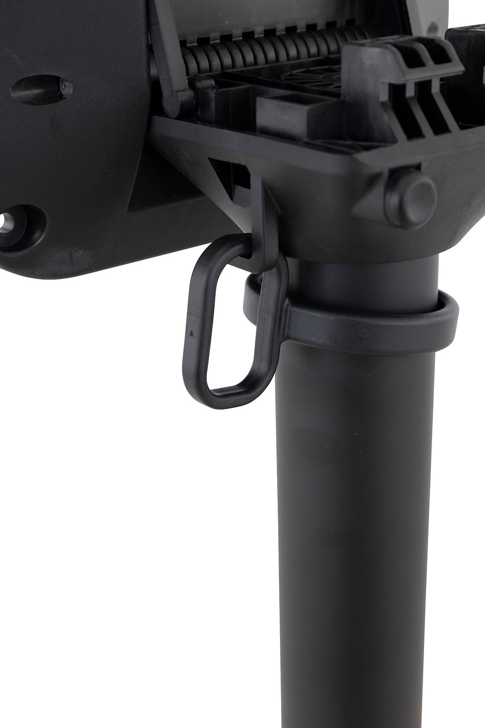 Miniature : "Pied de table Modena 4 noir rabattable pour terrasse de restaurant – pied CHR empilable haute résistance