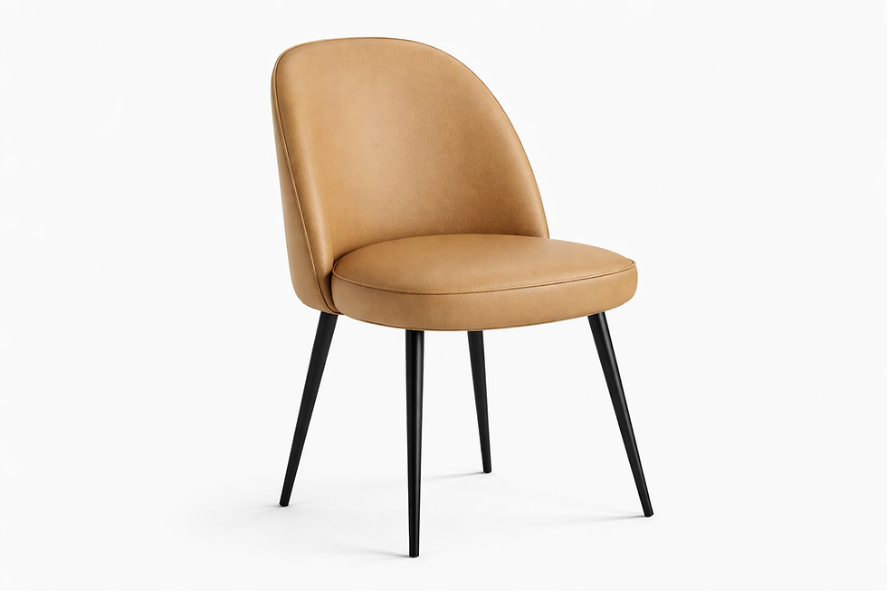 Miniature : Chaise Valencia pied acier noir