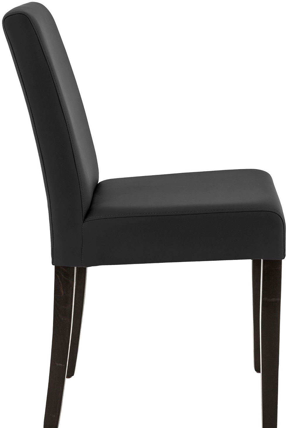 Miniature : Chaise Clinton wengé noire design épuré pour restaurant, brasserie et salle de banquet