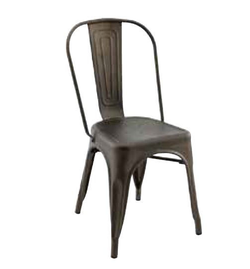 Chaise GUSTAVE métal ANTIQUE