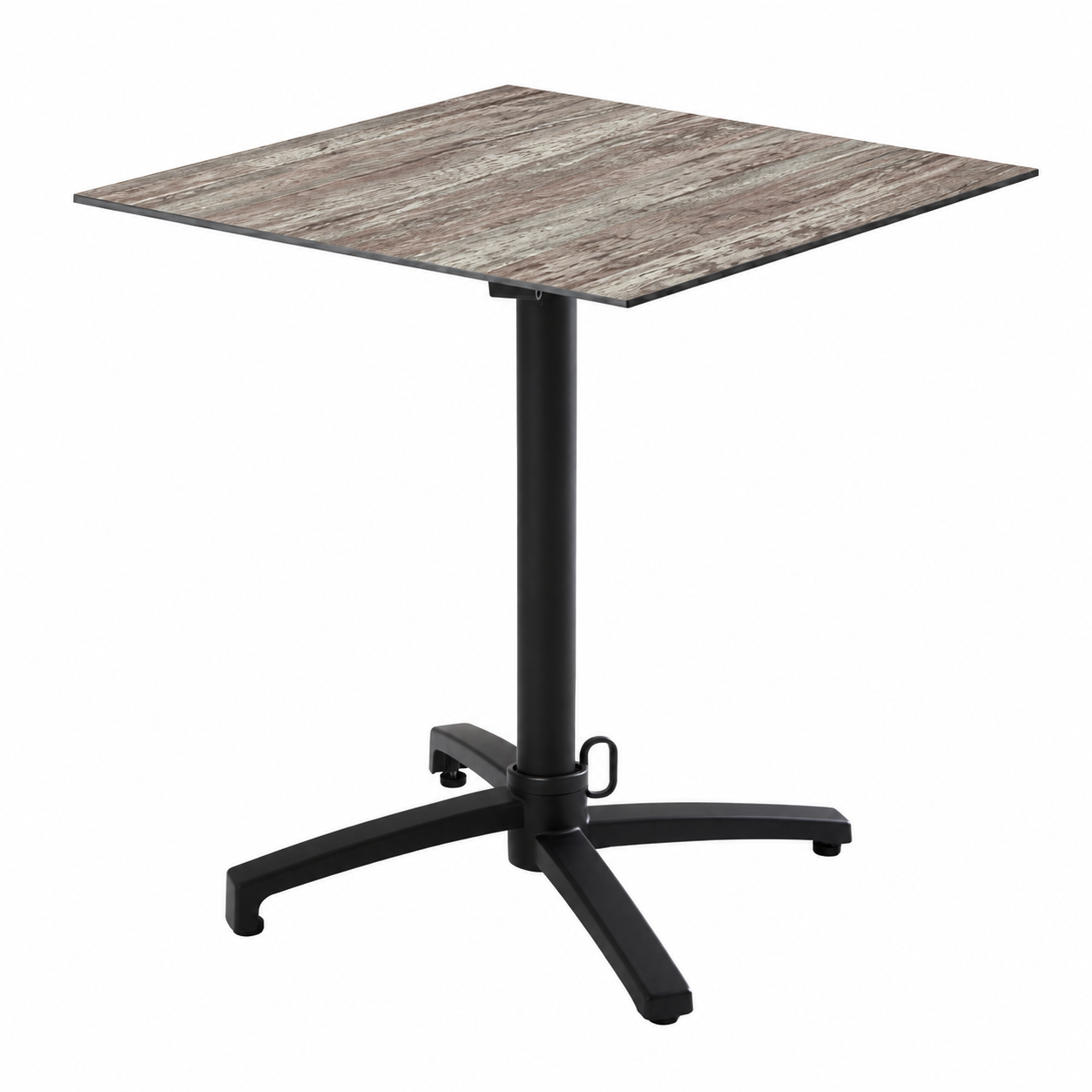 Table compact Montpellier, pied pliant alu noir