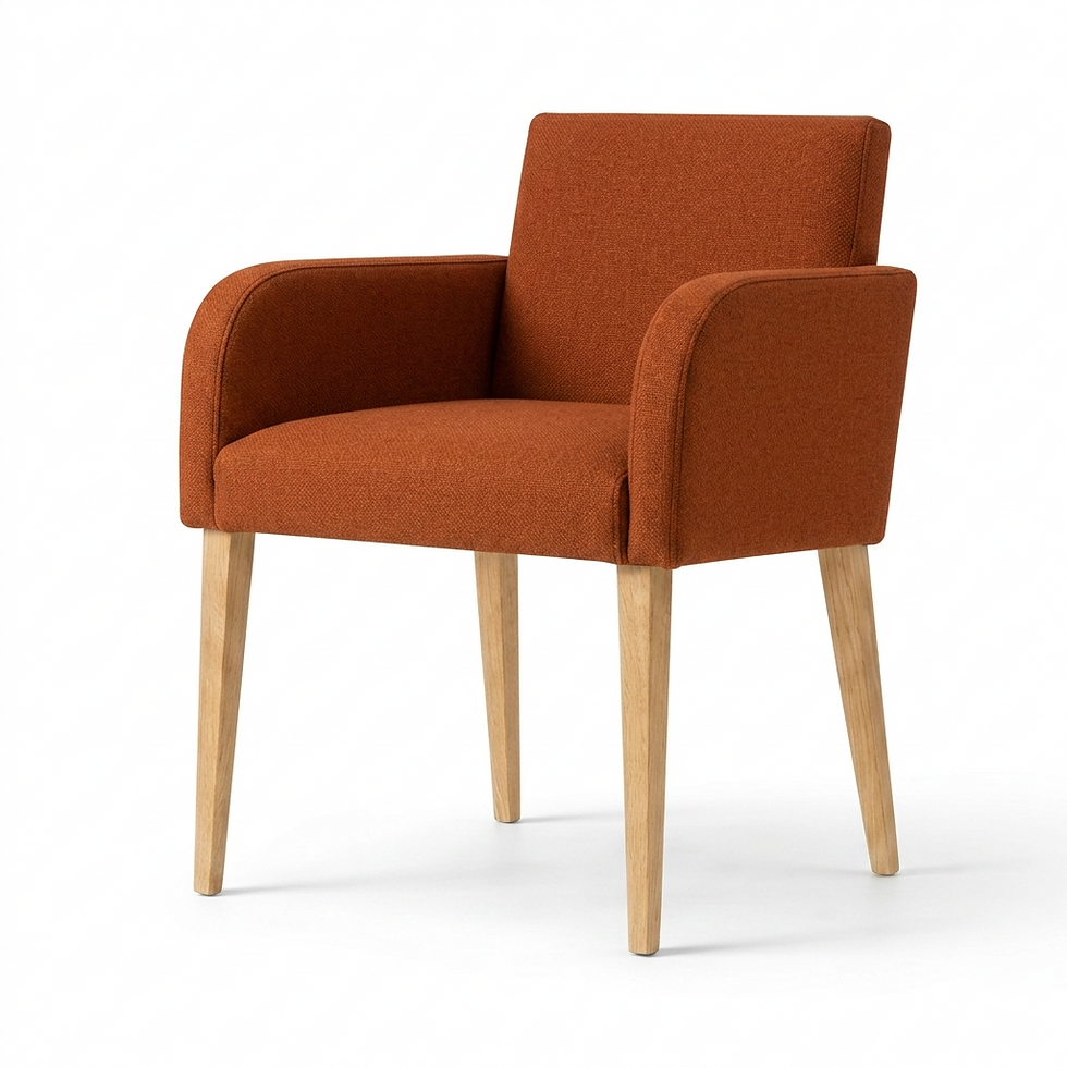 Miniature : Fauteuil Ibiza Velours pied hêtre naturel