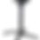Miniature : Pied de table modena 4 anthracite