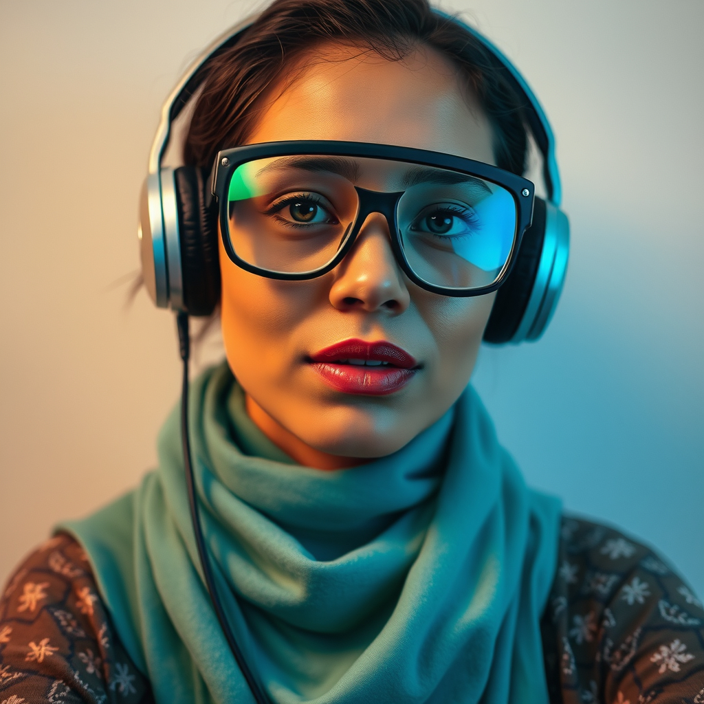mulher com headfone de ouvido e oculos escuro.jpg