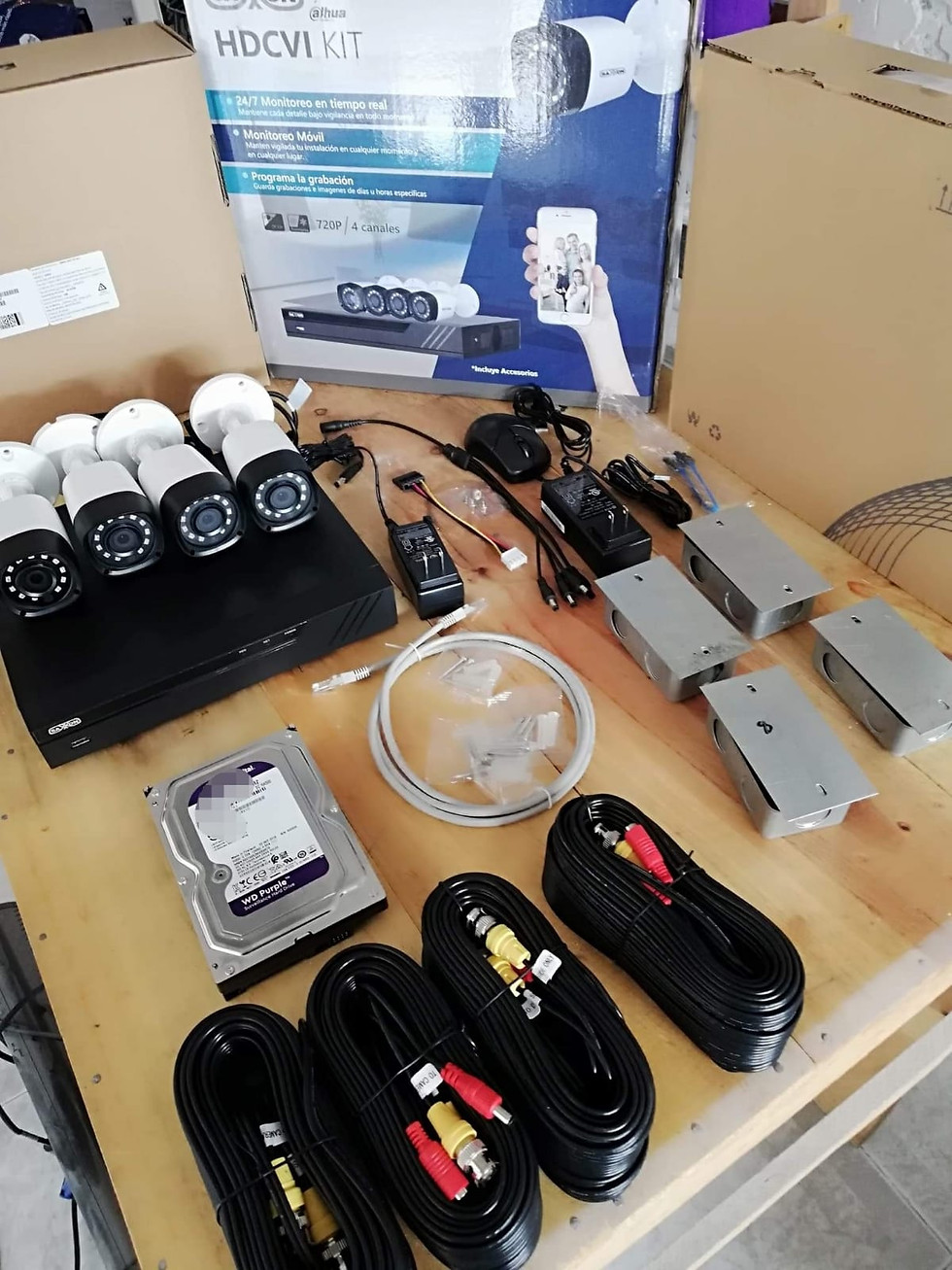 Miniatura: KIT 4 CAMARAS PLASTICO DAHUA 720P