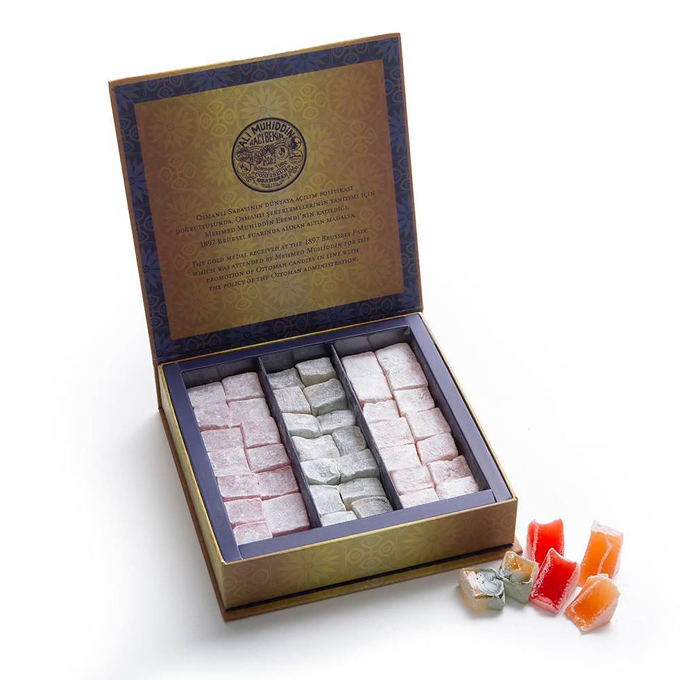 Hacı Bekir - Turkish Delight Rose,Orange and Mint & Lemon Flavoured 500 GR.
