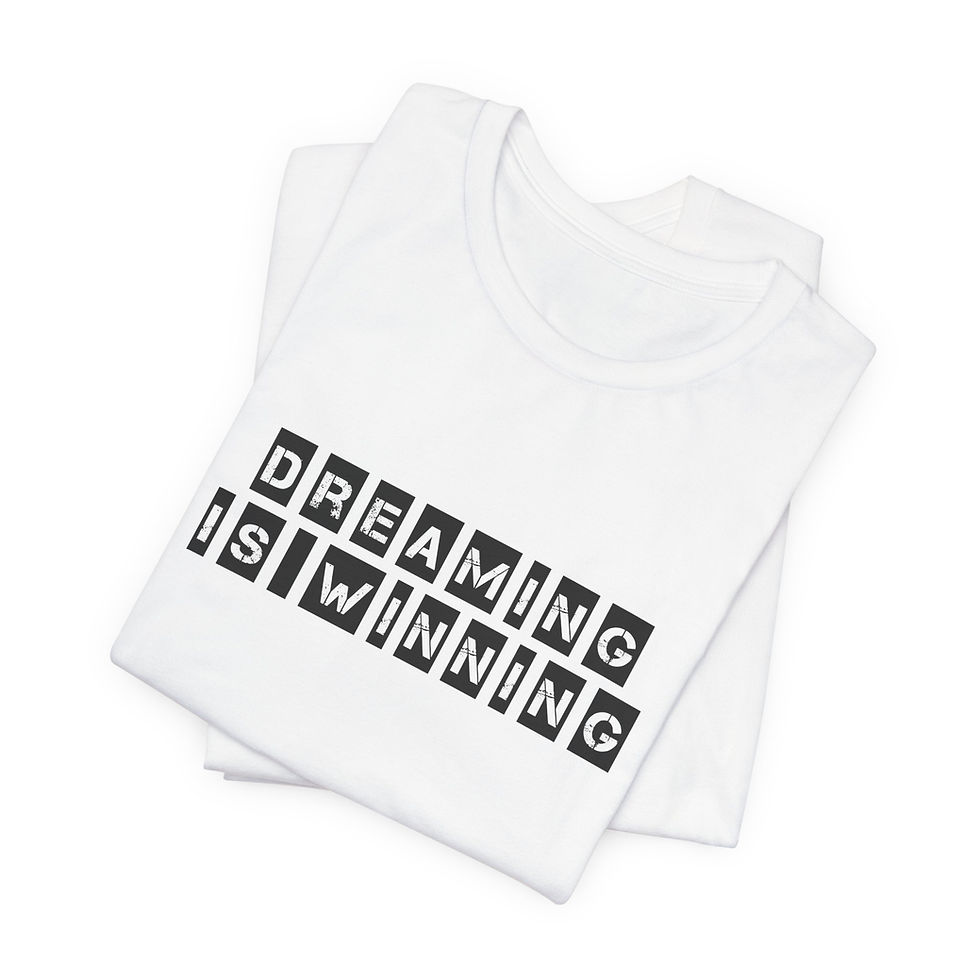 Thumbnail: Dreaming is Winning (Logo) T-Shirt | Unisex Jersey Short Sleeve Tee