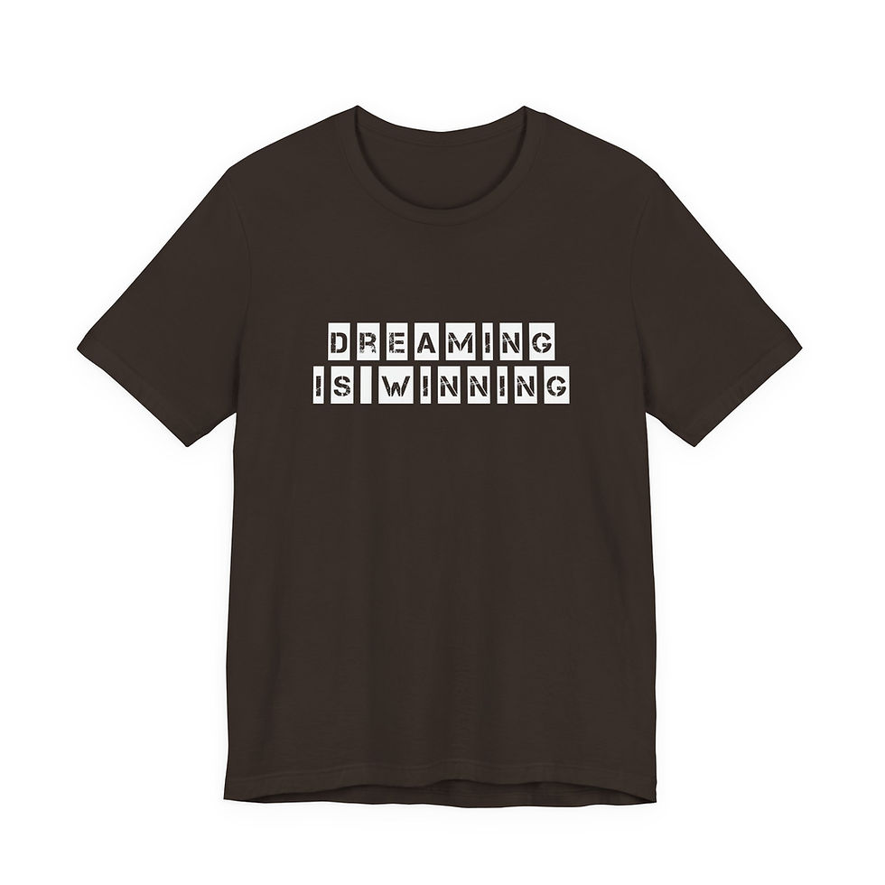 Thumbnail: Dreaming is Winning (Logo) T-Shirt | Unisex Jersey Short Sleeve Tee