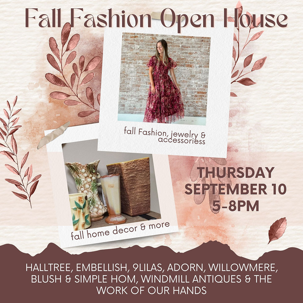Fall Fashion Open House