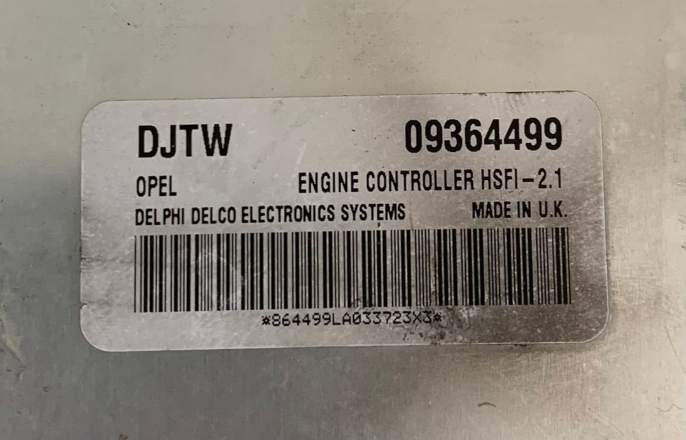 Miniature : Calculateur, Ecu, Opel 09364499 DJTW