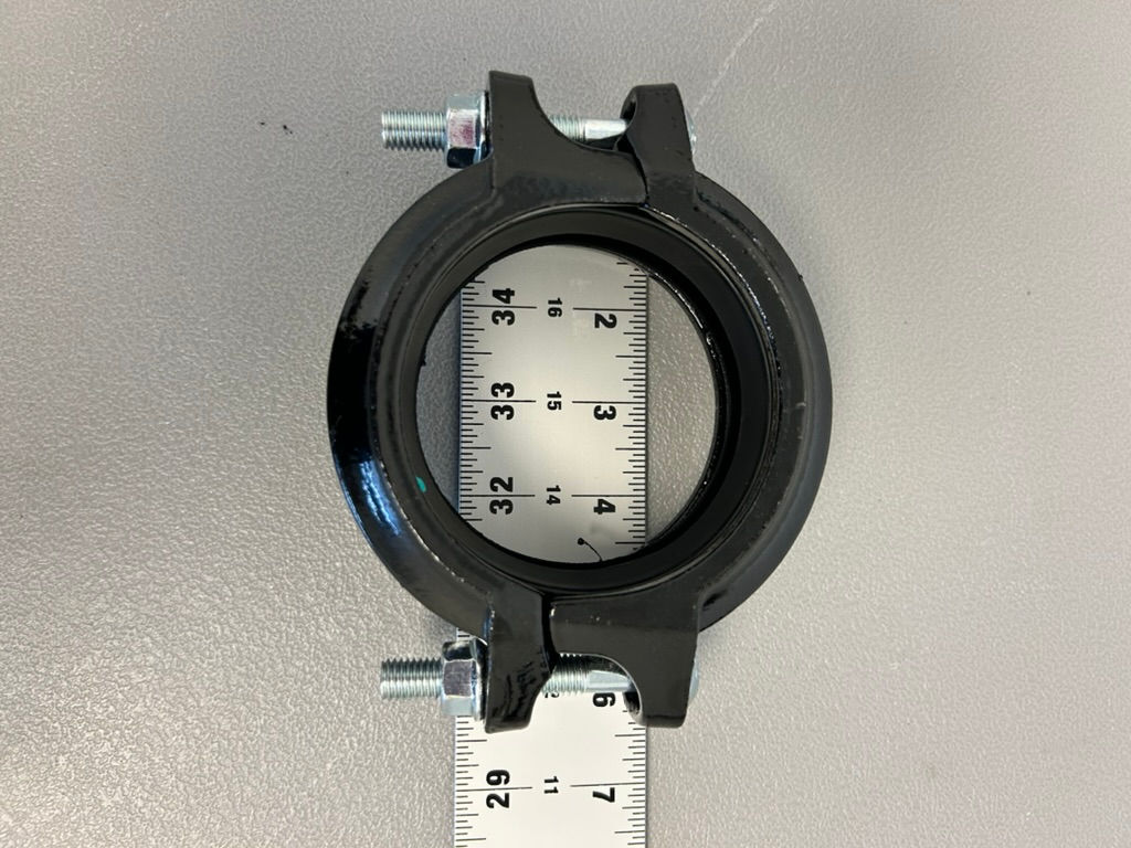 3" Grooved Pipe Clamp, Reinforced