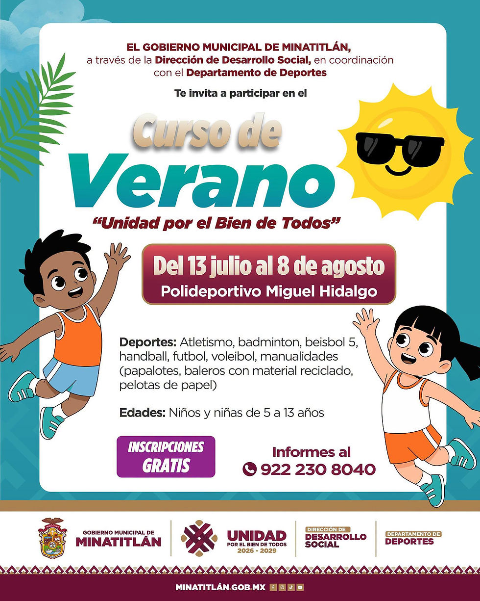 ¡Este verano está lleno de aprendizaje, deporte y diversión!