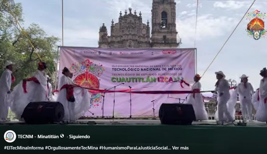 #ElTecMinaInforma #OrgullosamenteTecMina #HumanismoParaLaJusticiaSocialDespués de llevar nuestra danza, nuestras raíces y el orgullo de ser Tec de Mina a un escenario nacional, nuestro 𝗴𝗿𝘂𝗽𝗼 𝗱