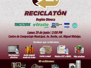 ¡Súmate al Reciclatón Ecofest Región Olmeca! 🌎♻️