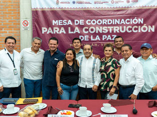 Continúan trabajos de la Mesa de Coordinación para la Construcción de la Paz y Seguridad en Minatitlán