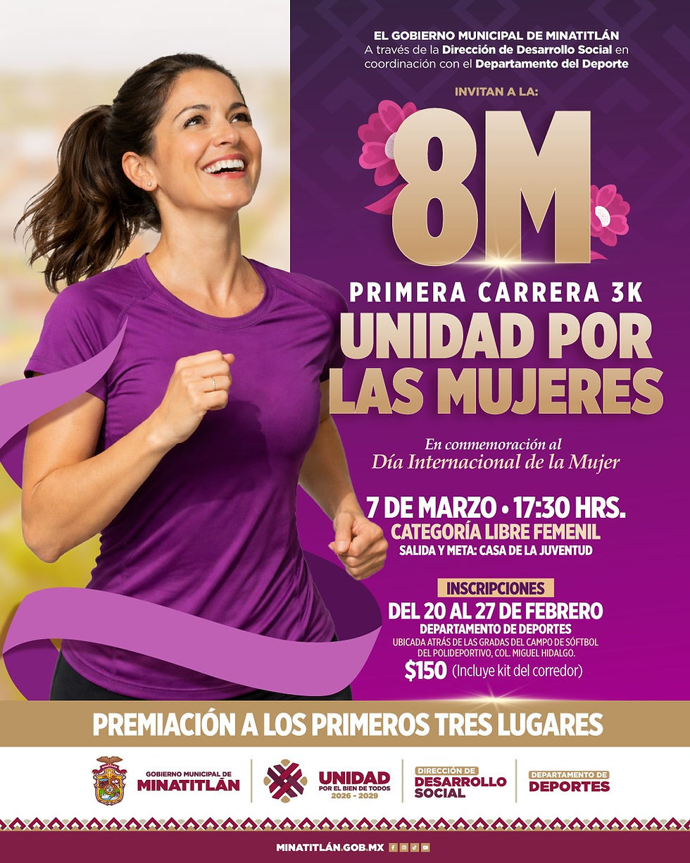 Participa en la carrera “Unidad Por Las Mujeres”.