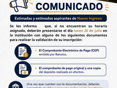 #ElTecMinaInforma #OrgullosamenteTecMina #HumanismoParaLaJusticiaSocial📢 ¡𝗔𝗧𝗘𝗡𝗖𝗜Ó𝗡, 𝗔𝗦𝗣𝗜𝗥𝗔𝗡𝗧𝗘𝗦 𝗗𝗘 𝗡𝗨𝗘𝗩𝗢 𝗜𝗡𝗚𝗥𝗘𝗦𝗢!