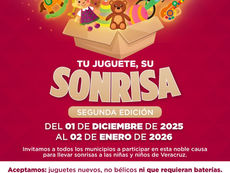 Invita DIF estatal a sumarse a la colecta Tu Juguete, Su Sonrisa; hasta el 02 de enero