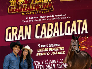 🐎 ¡Vive la emoción de la Feria Ganadera Minatitlán 2026!
