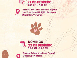 🐶🐱 Se espera casa llena en la Brigada Transformación con huella en Minatitlán  