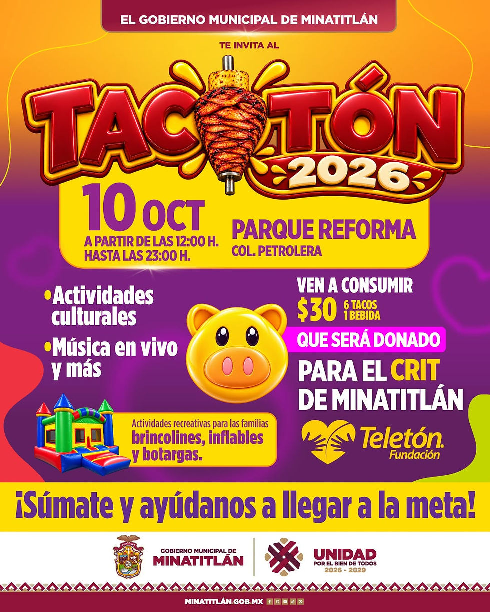 Este 10 de octubre, ven al Parque Reforma, en la colonia Petrolera, y disfruta de una tarde llena de sabor, música, actividades culturales y diversión para toda la familia.