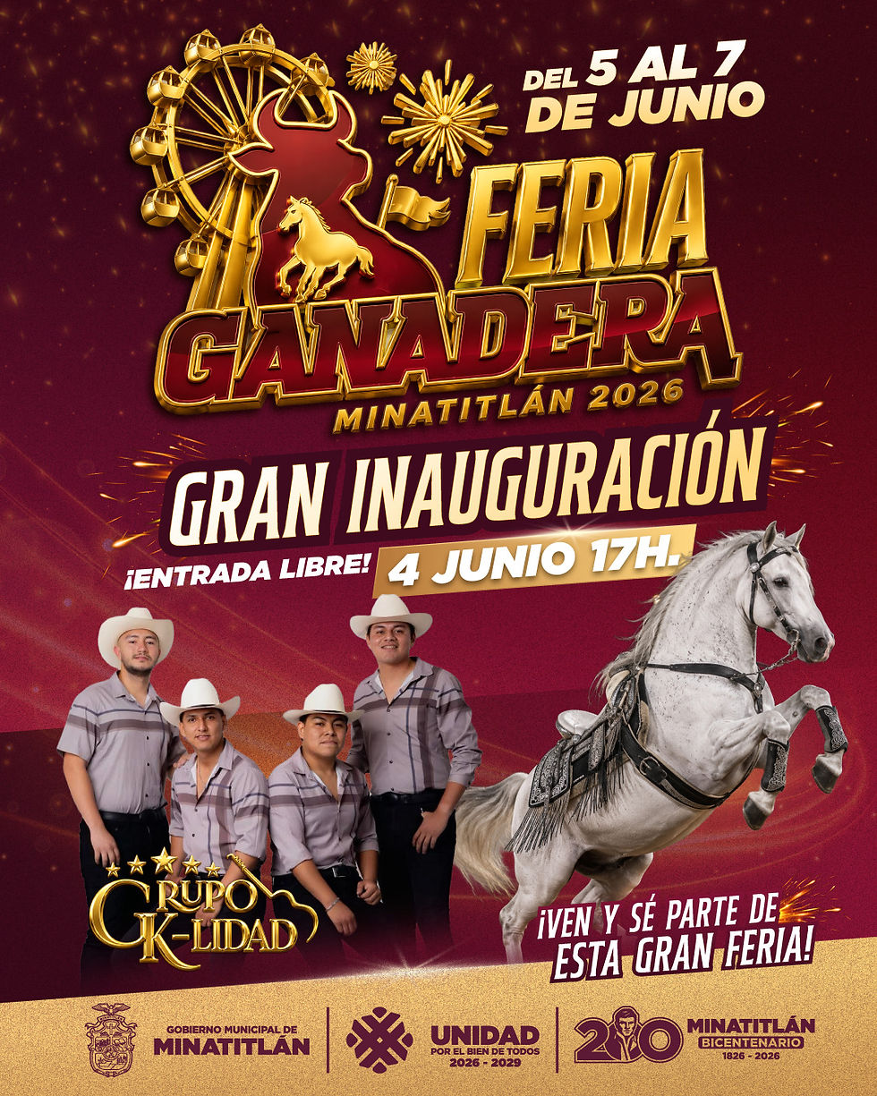 ¡Gran Inauguración de la Feria Ganadera Minatitlán 2026! 🐎🎡