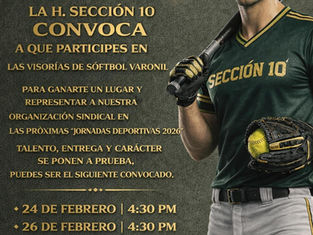 do A todos los compañeros, socios de esta H. Sección No.10, hacemos una atenta y cordial: